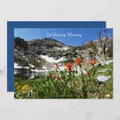 Viering van het Leven Uitnodiging, Bergen, Meer Kaart (Voorkant / Achterkant)