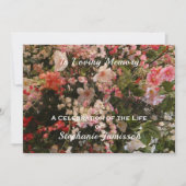 Viering van het leven Uitnodiging Boho Chic Floral (Voorkant)