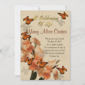 Viering van het leven Uitnodiging canna lelies (Voorkant)