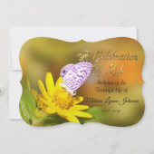 Viering van het leven Uitnodiging Cassius Butterfl (Voorkant)