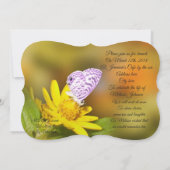 Viering van het leven Uitnodiging Cassius Butterfl (Achterkant)