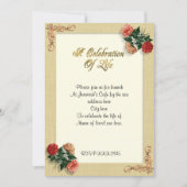 Viering van het leven Uitnodiging  hibiscus (Voorkant)