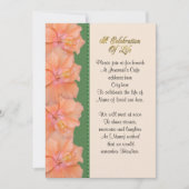 Viering van het leven Uitnodiging hibiscus (Voorkant)