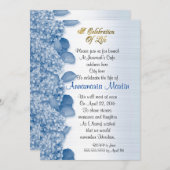 Viering van het leven Uitnodiging hortensia (Voorkant / Achterkant)