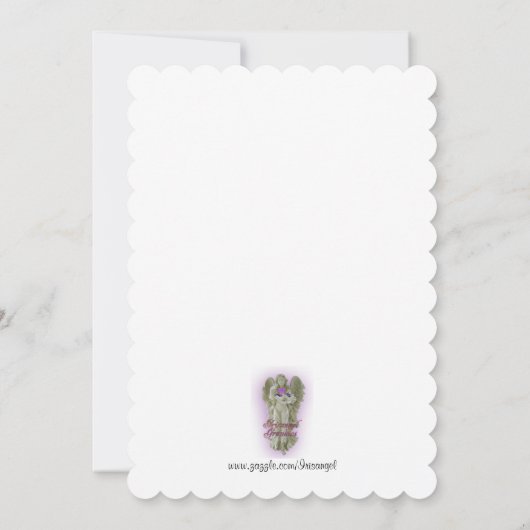 Viering van het leven Uitnodiging hortensia floral (Achterkant)