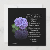 Viering van het leven Uitnodiging Hydrangea (Achterkant)