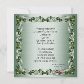 Viering van het leven Uitnodiging Ierse achtergron (Achterkant)