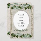 Viering van het leven Uitnodiging Ierse thema (Voorkant / Achterkant)