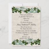 Viering van het leven Uitnodiging Ierse thema (Achterkant)