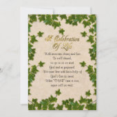 Viering van het leven Uitnodiging Ivy (Voorkant)