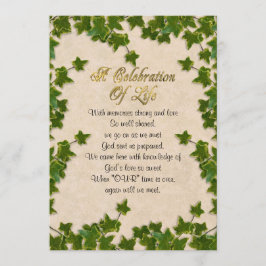 Viering van het leven Uitnodiging Ivy