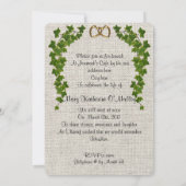 Viering van het leven Uitnodiging Ivy border (Achterkant)