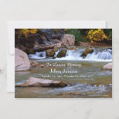 Viering van het leven Uitnodiging Kleine waterval (Voorkant)