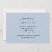 Viering van het leven Uitnodiging Kleine waterval (Achterkant)