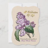 Viering van het leven Uitnodiging Lilacs (Voorkant)