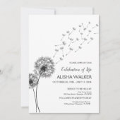 Viering van het leven Uitnodiging, Memorial Servic Kaart (Voorkant)