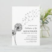 Viering van het leven Uitnodiging, Memorial Servic Kaart (Staand voorkant)