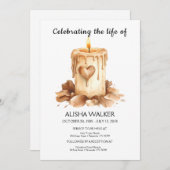 Viering van het leven Uitnodiging, Memorial Servic Kaart (Voorkant / Achterkant)