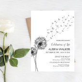 Viering van het leven Uitnodiging, Memorial Servic Kaart