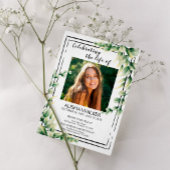 Viering van het leven Uitnodiging, Memorial Servic Kaart