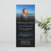 Viering van het Leven Uitnodiging met Foto (Staand voorkant)