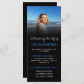 Viering van het Leven Uitnodiging met Foto (Voorkant / Achterkant)