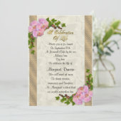 Viering van het leven Uitnodiging orchideeën (Staand voorkant)