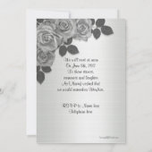 Viering van het leven Uitnodiging rozen (Achterkant)