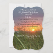 Viering van het leven Uitnodiging strand zonsonder (Achterkant)