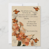 Viering van het leven Uitnodiging vlinders (Achterkant)