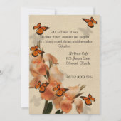 Viering van het leven Uitnodiging vlinders (Achterkant)