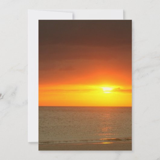 Viering van het leven Uitnodiging zonsondergang (Achterkant)