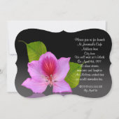 Viering van het leven Uitnodigingsorchidee Kaart (Achterkant)