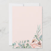 Viering van het Leven Uitvaart Memorial Pink Blush Kaart (Achterkant)