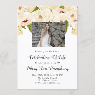 Viering van het leven - uitvindingen , begrafenis kaart