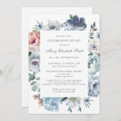 Viering van het leven van de blauwe bosbouw kaart (Voorkant / Achterkant)