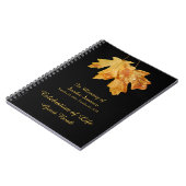 Viering van het leven van de gasten Boekleien met  Notitieboek (Linkerzijde)