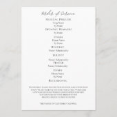 Viering van het leven van de moderne boog Fotobegr Programmakaart (Achterkant)