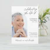 Viering van het leven van de moderne boog Fotobegr Programmakaart (Staand voorkant)