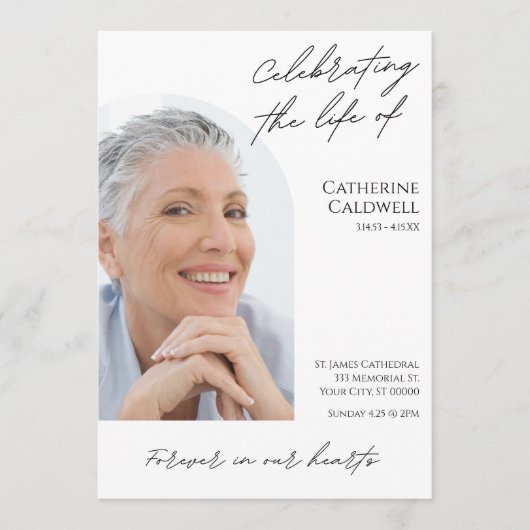 Viering van het leven van de moderne boog Fotobegr Programmakaart (Voorkant)