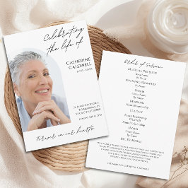 Viering van het leven van de moderne boog Fotobegr Programmakaart