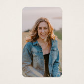 Viering van het leven van de naam Foto Begrafenisg Visitekaartje (Voorkant)