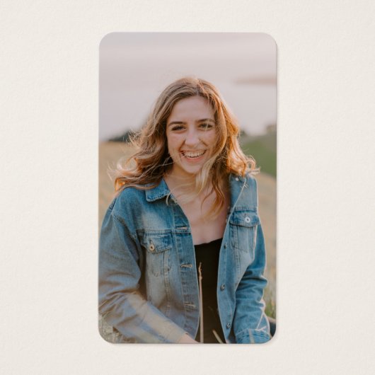 Viering van het leven van de naam Foto Begrafenisg Visitekaartje (Voorkant)