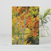 Viering van het leven van drie spenen in het najaa kaart (Staand voorkant)