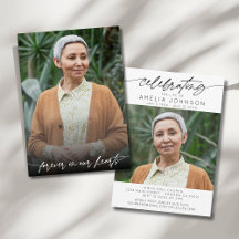 Viering van het leven van twee foto Memorial begra