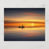 Viering van het Leven Vissen Meer Zonsondergang Zo (Achterkant)