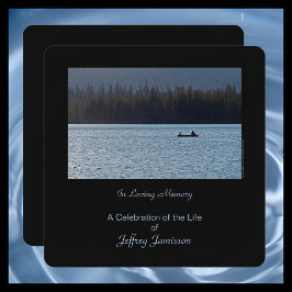 Viering van het leven, vissers op het meer, plein kaart