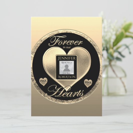 Viering van het leven - Voor altijd in ons hart Kaart (Staand voorkant)