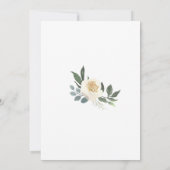 Viering van het leven White Rose Greenery Kaart (Achterkant)