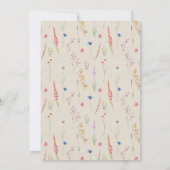 Viering van het leven Wildflower & Vlinder Kaart (Achterkant)